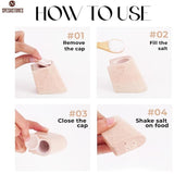 How to refill and use marble salt and pepper shakers with tray and toothpick holder in verona