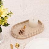 Decorative marble tray in verona used as a candle holder or coffee table centerpiece