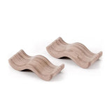 Natural Brown marble chopstick rests set of 2 — natural stone chopstick holder and knife rest for dining table — 3.5 inch length by Speshstones