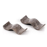 Oceanic marble chopstick rests set of 2 — natural stone chopstick holder and knife rest for dining table — 3.5 inch length by Speshstones