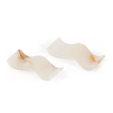 White Onyx marble chopstick rests set of 2 — natural stone chopstick holder and knife rest for dining table — 3.5 inch length by Speshstones